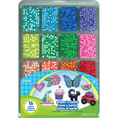 STRIPE PEARL PERLER BEAD TRAY